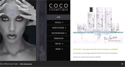 Desktop Screenshot of coco-cosmetique.de